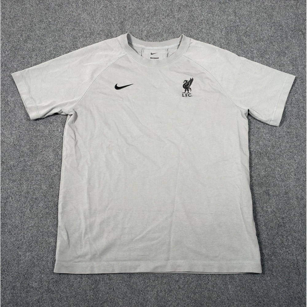 Nike Liverpool FC 2022/23 Travel Away Shirt Men's Large Grey LFC Soccer Tee